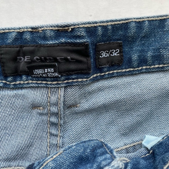 Decibel Slim & Repair Skinny Blue Denim Jeans 36x32 Med Wash Stretch Mid Rise - Picture 8 of 10